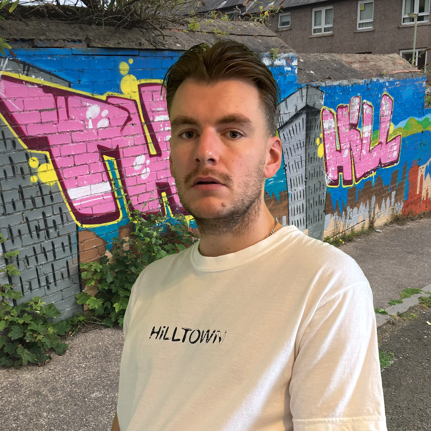Hilltown Land Tshirt The Hill White